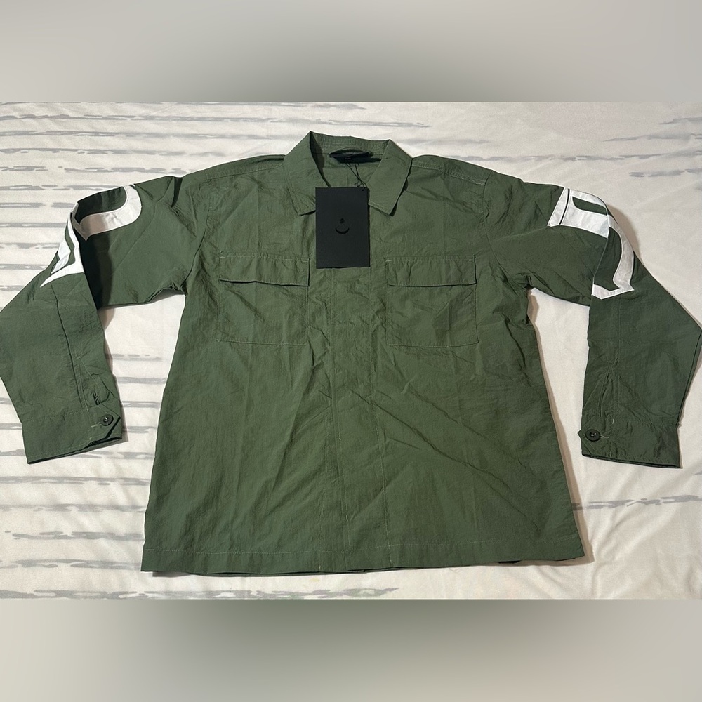 Black Scale Men's Green Long Sleeve Shirt Size Medium